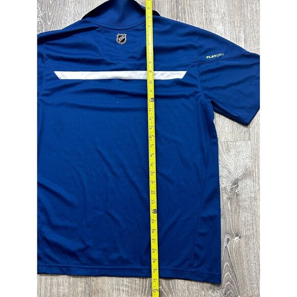 Reebok Tampa Bay Lightning NHL Men Large Center Ice Speedwick Performance Polo S - Picture 8 of 9